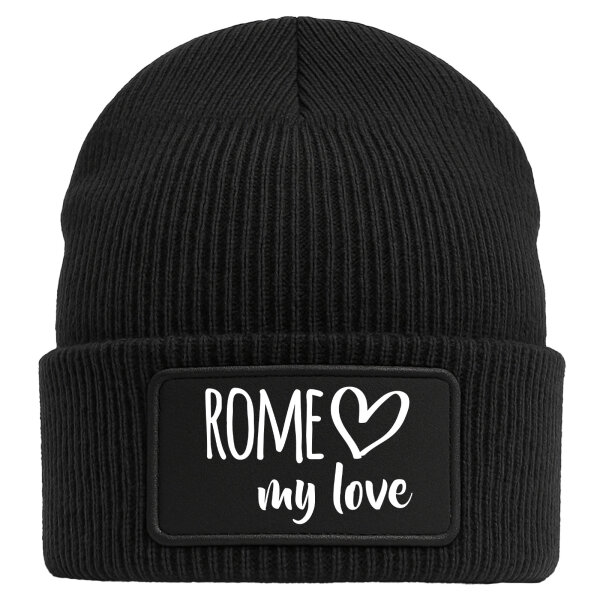 Beanie Rome my love Black