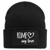 Beanie Rome my love Black
