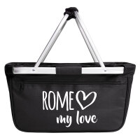 Einkaufskorb Rome my love 20 Liter Tragekorb Black