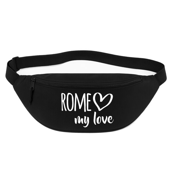 Bauchtasche Rome my love 2,5 Liter Black Crossbody Bag