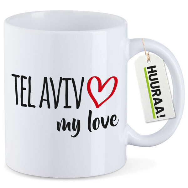 Kaffeetasse Tel Aviv my love 330ml
