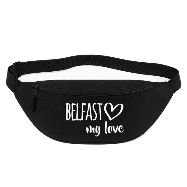Bauchtasche Belfast my love 2,5 Liter Black Crossbody Bag