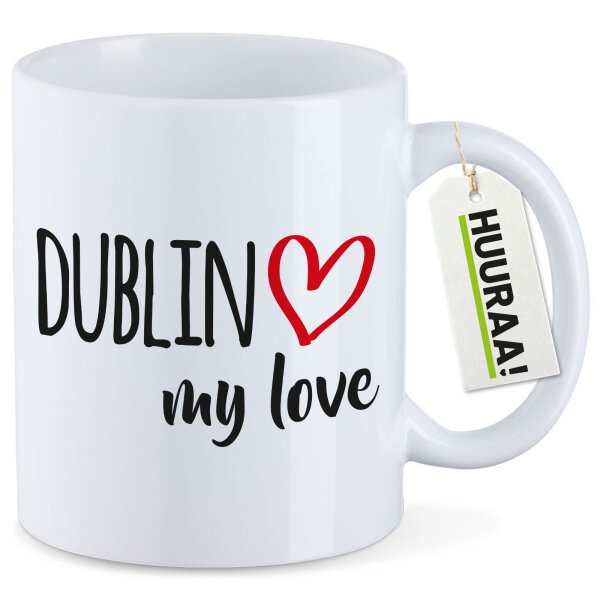 Kaffeetasse Dublin my love 330ml