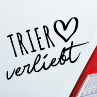 Autoaufkleber Trier verliebt  ca. 19x10cm