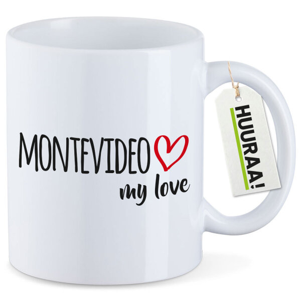 Kaffeetasse Montevideo my love 330ml