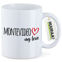 Kaffeetasse Montevideo my love 330ml