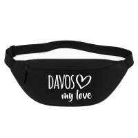 Bauchtasche Davos my love 2,5 Liter Black