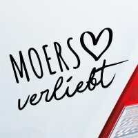 Autoaufkleber Moers verliebt  ca. 19x10cm
