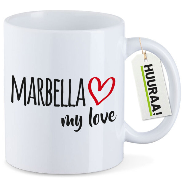 Kaffeetasse Marbella my love 330ml