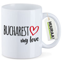 Kaffeetasse Bucharest my love 330ml