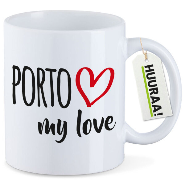 Kaffeetasse Porto my love 330ml