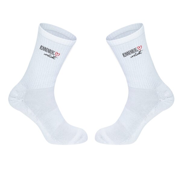 Unisex Socken Ronnenberg verliebt Baumwolle