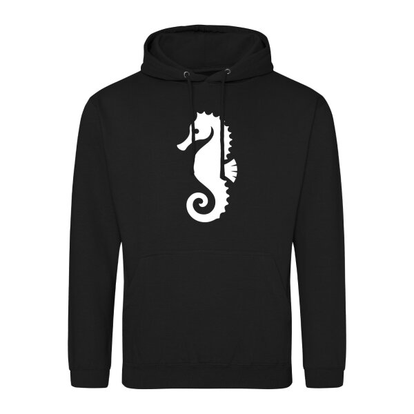 Unisex Hoodie Seepferdchen Silhouette Größe S-3XL