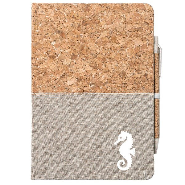 Notizbuch Seepferdchen Silhouette 80 Blatt inkl. Kugelschreiber