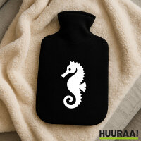 Wärmflasche Seepferdchen Silhouette