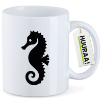 Kaffeetasse Seepferdchen Silhouette 330ml