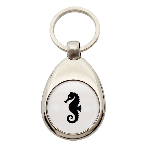 Schlüsselanhänger Seepferdchen Silhouette