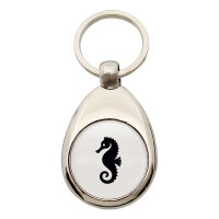 Schlüsselanhänger Seepferdchen Silhouette