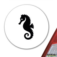 Aufkleber Seepferdchen Silhouette 10cm Sticker