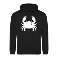 Unisex Hoodie Krabbe Silhouette Größe S-3XL
