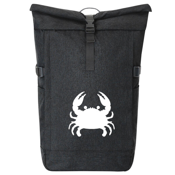 Kurierrucksack Krabbe Silhouette 30-44 Liter Black Melange