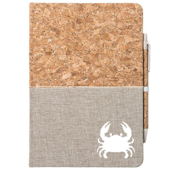 Notizbuch Krabbe Silhouette 80 Blatt inkl. Kugelschreiber