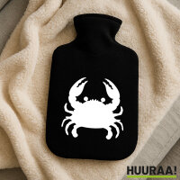 Wärmflasche Krabbe Silhouette