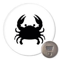 Magnet Krabbe Silhouette 59mm Kühlschrankmagnet...