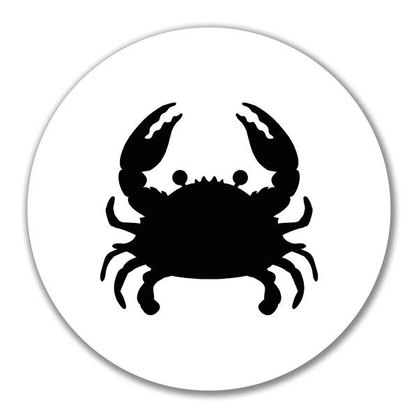 Aufkleber Krabbe Silhouette 10cm Sticker