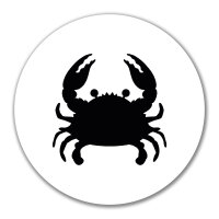 Aufkleber Krabbe Silhouette 10cm Sticker
