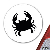 Aufkleber Krabbe Silhouette 10cm Sticker