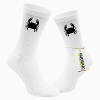 Socken Krabbe Silhouette Größe 37/46 White...