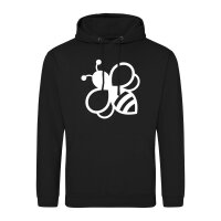 Unisex Hoodie Biene Silhouette Größe S-3XL