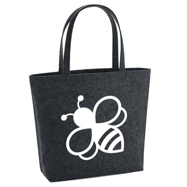 Filzshopper Biene Silhouette 22 Liter