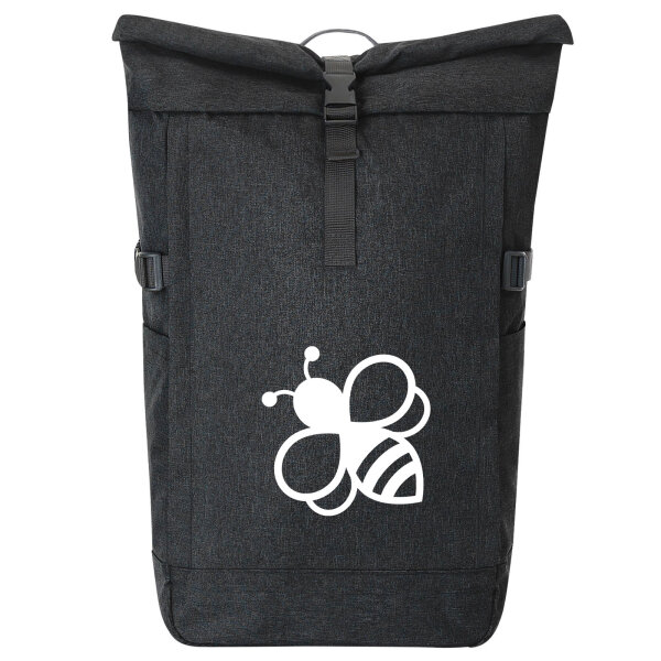 Kurierrucksack Biene Silhouette 30-44 Liter Black Melange