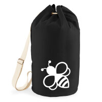 Seesack Biene Silhouette 20 Liter Rucksack Black