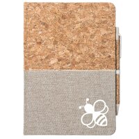 Notizbuch Biene Silhouette 80 Blatt inkl. Kugelschreiber