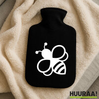Wärmflasche Biene Silhouette