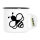 Emaille Tasse Biene Silhouette 300ml Vintage Emaille Becher