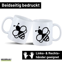 Kaffeetasse Biene Silhouette 330ml
