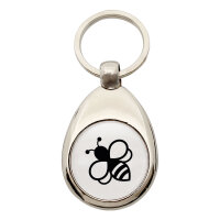 Schlüsselanhänger Biene Silhouette