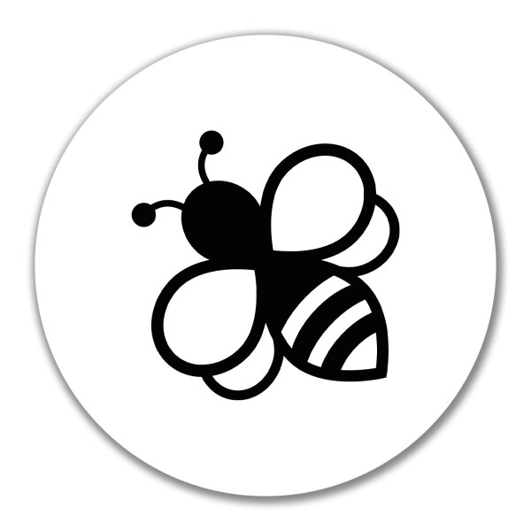 Aufkleber Biene Silhouette 10cm Sticker