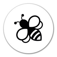 Aufkleber Biene Silhouette 10cm Sticker