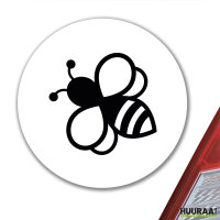 Aufkleber Biene Silhouette 10cm Sticker