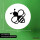 Aufkleber Biene Silhouette 10cm Sticker