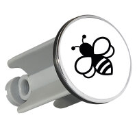 Waschbeckenstöpsel Biene Silhouette 4cm Abflussstopfen