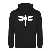 Unisex Hoodie Libelle Silhouette Größe S-3XL