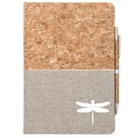 Notizbuch Libelle Silhouette 80 Blatt inkl. Kugelschreiber