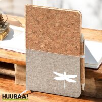 Notizbuch Libelle Silhouette 80 Blatt inkl. Kugelschreiber