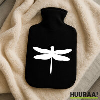 Wärmflasche Libelle Silhouette